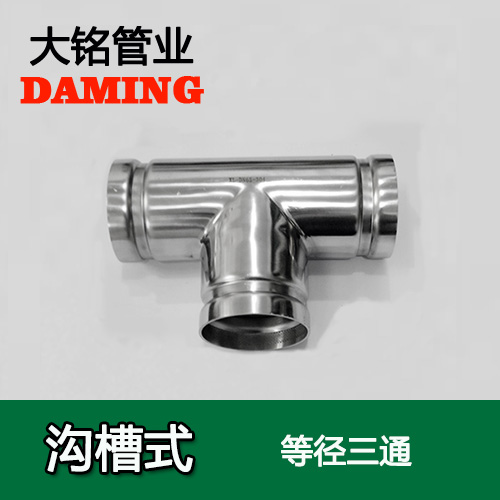 DN250 沟槽式蜜柚APPIOS同径三通（304 316L）